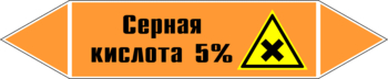 Маркировка трубопровода "серная кислота 5%" (k23, пленка, 252х52 мм)" - Маркировка трубопроводов - Маркировки трубопроводов "КИСЛОТА" - Магазин охраны труда ohranatruda-shop.ru