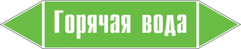 Маркировка трубопровода "горячая вода" (пленка, 507х105 мм) - Маркировка трубопроводов - Маркировки трубопроводов "ВОДА" - Магазин охраны труда ohranatruda-shop.ru